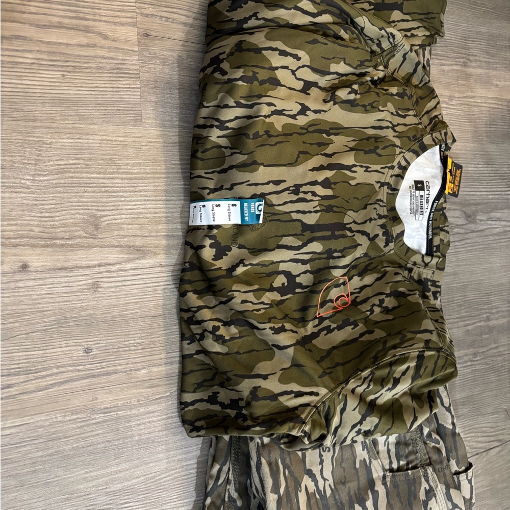 Browning Olive and Brown Camo Short-Sleeve Tee with Orange Logo
